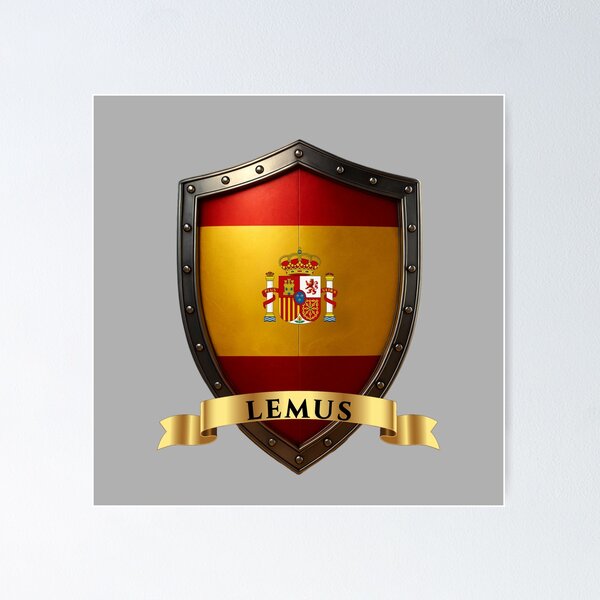 Item preview, Lemus Spanish Heritage Crest Shield designed and sold by Highlandkings.