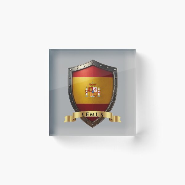 Item preview, Lemus Spanish Heritage Crest Shield designed and sold by Highlandkings.