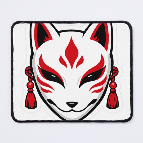 Item preview, Kitsune Spirit Mask Japanese Anime Sticker designed and sold by ZenOtaku Lab.