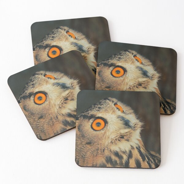 Item preview, Mystic Golden Eyed Owl Portrait designed and sold by ovidiuboc.