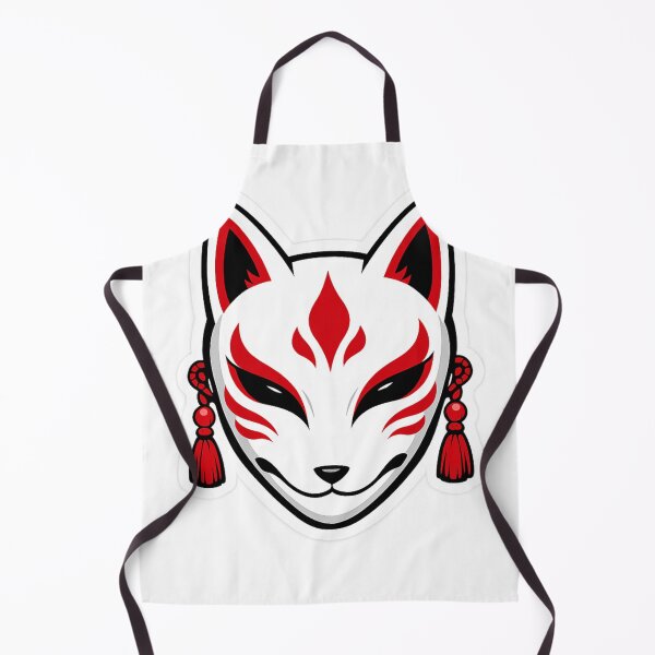 Item preview, Kitsune Spirit Mask Japanese Anime Sticker designed and sold by ZenOtaku Lab.