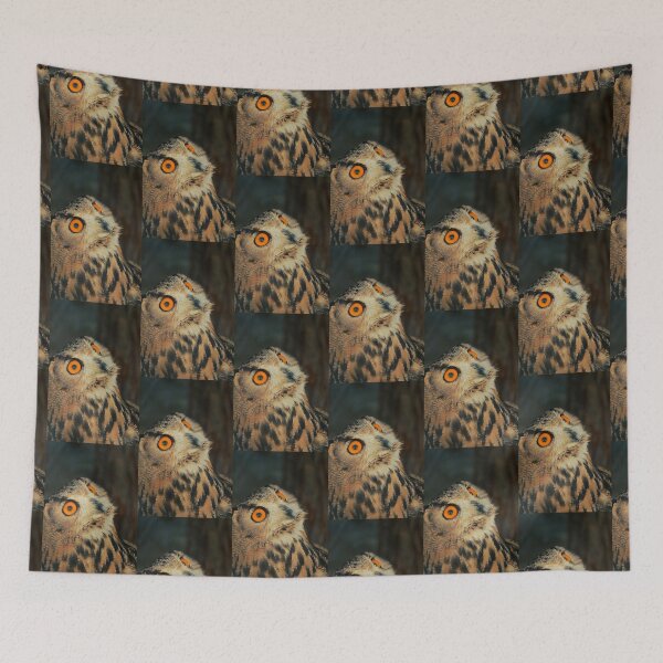 Item preview, Mystic Golden Eyed Owl Portrait designed and sold by ovidiuboc.
