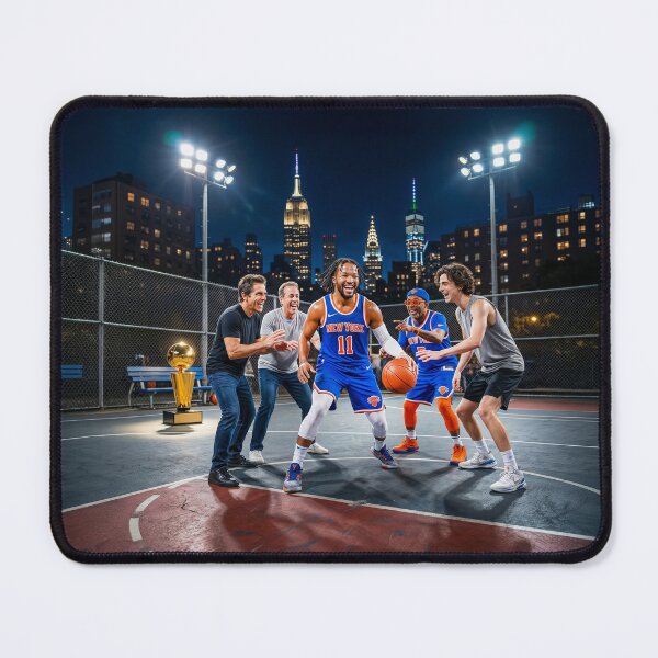 Item preview, Jalen Brunson Playing NYC Pick Up Basketball  designed and sold by Home Decor Art.