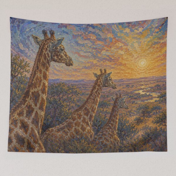 Item preview, Giraffes Watching designed and sold by Kipepeo2025.