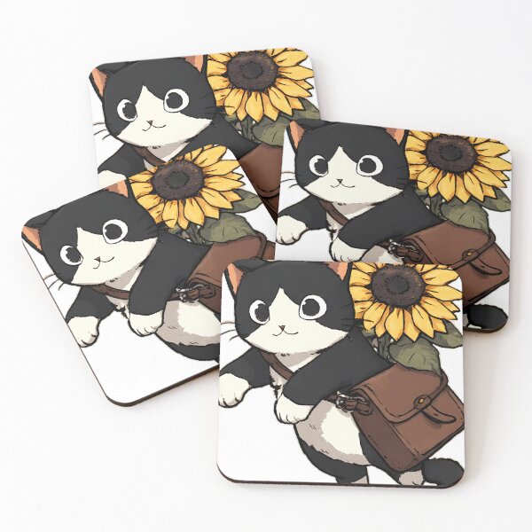 Item preview, Tuxedo Cat Sunflower Satchel designed and sold by pumsquare.