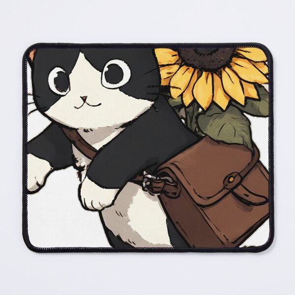 Item preview, Tuxedo Cat Sunflower Satchel designed and sold by pumsquare.