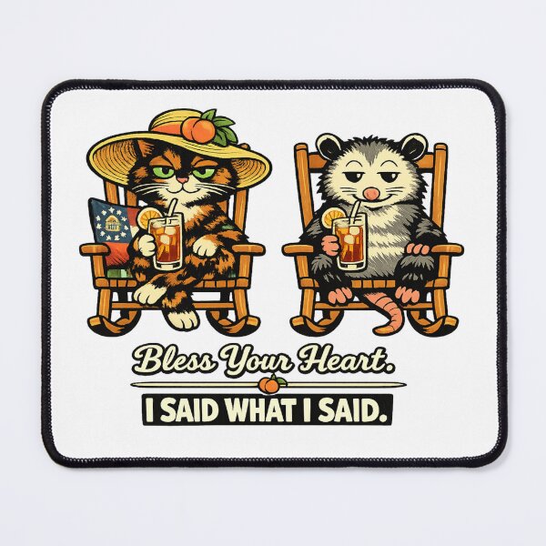 Item preview, Unbothered in Georgia — Sweet Tea Cat Opossum Southern Humor Gift designed and sold by Martin's_Design.