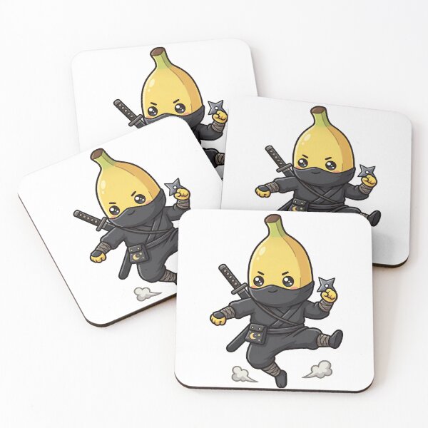 Item preview, Cute Banana Ninja Sticker | Funny Ninja Banana designed and sold by Tharaazu.