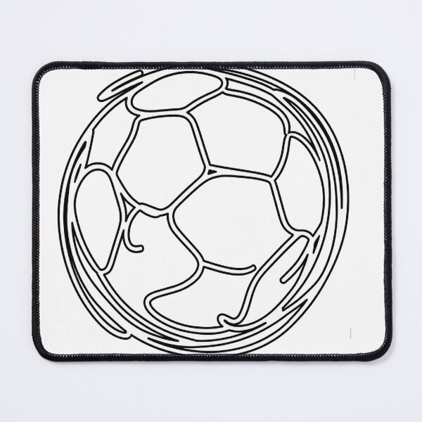 Item preview, Minimalist Soccer Ball Line Art | Modern Football Outline Graphic T-Shirt designed and sold by Tiziza.