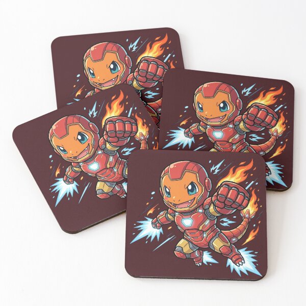 Item preview, Iron Salamander Chibi Superhero Crossover Fan Art designed and sold by KismetsKawaiiCo.