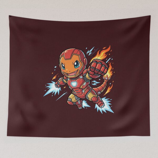 Item preview, Iron Salamander Chibi Superhero Crossover Fan Art designed and sold by KismetsKawaiiCo.