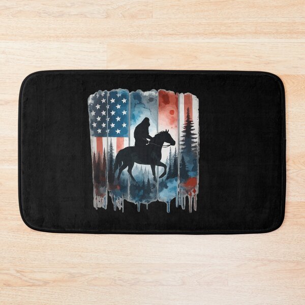Item preview, Retro Vintage 4th of July Bigfoot American Flag Sasquatch designed and sold by PixelMarrero.