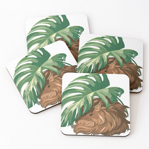 Artikelvorschau, Maine Coon Monstera Blatt entworfen und verkauft von pumsquare.