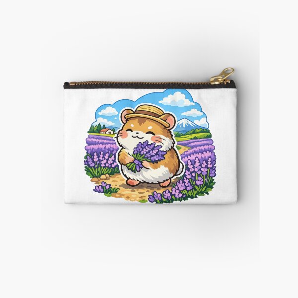 Item preview, Hokkaido Lavender Hamster Sticker – Cute Kawaii Japan Countryside Animal Travel Design designed and sold by kawaii animal store (in Japan).
