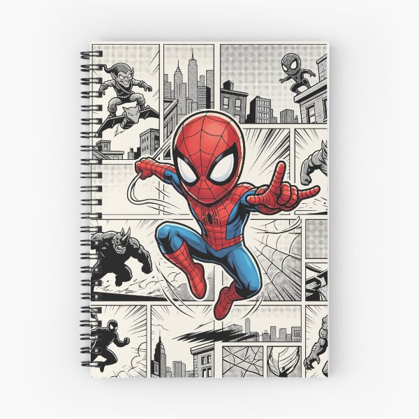 Item preview, Web Hero Comic Panel Chibi Action Fan Art designed and sold by KismetsKawaiiCo.