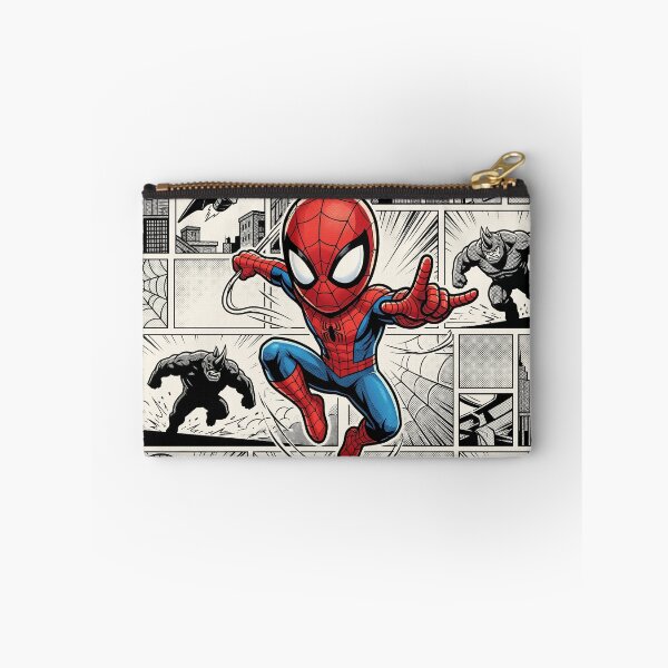 Item preview, Web Hero Comic Panel Chibi Action Fan Art designed and sold by KismetsKawaiiCo.
