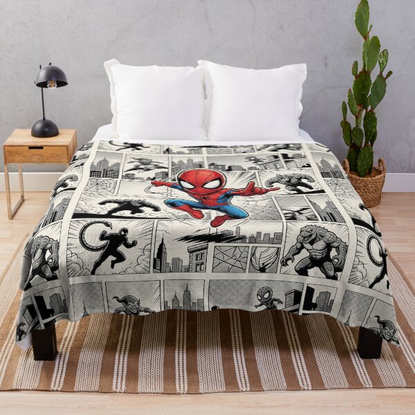 Item preview, Web Hero Comic Panel Chibi Action Fan Art designed and sold by KismetsKawaiiCo.