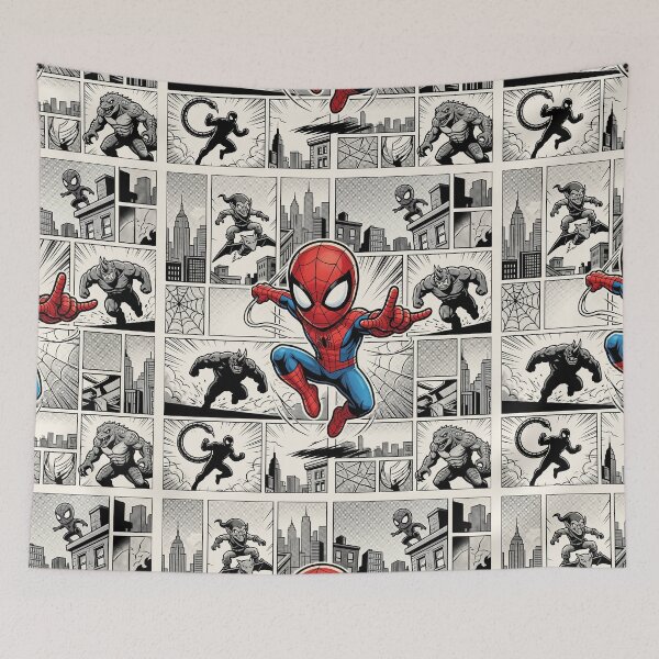 Item preview, Web Hero Comic Panel Chibi Action Fan Art designed and sold by KismetsKawaiiCo.