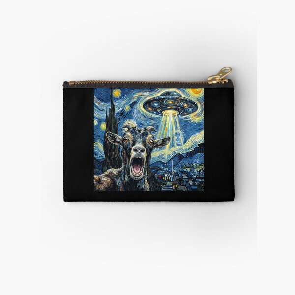 Item preview, Cabra Noche estrellada OVNI Arte Van Gogh Animal Selfie Amante designed and sold by Kimberley King Art King Art.