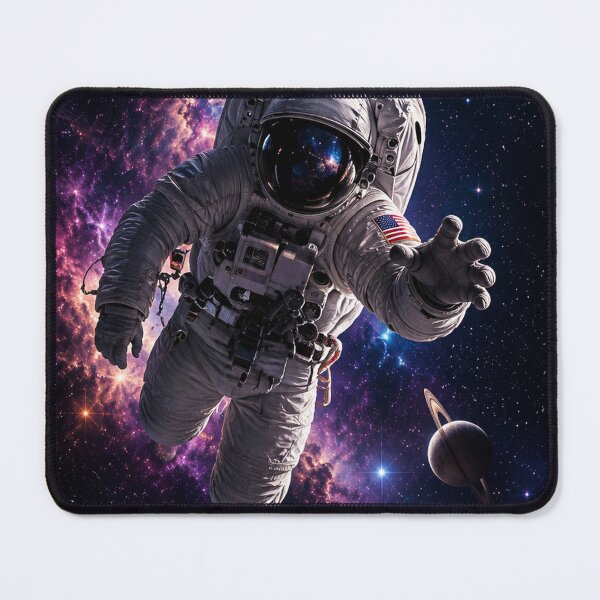 Item preview, Among the Stars – Astronaut Reaching Through the Cosmos designed and sold by PaulKlor.