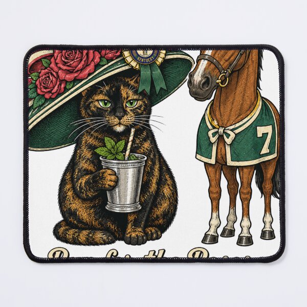 Item preview, Unbothered in Kentucky — Derby Cat Mint Julep Humor Gift designed and sold by Martin's_Design.
