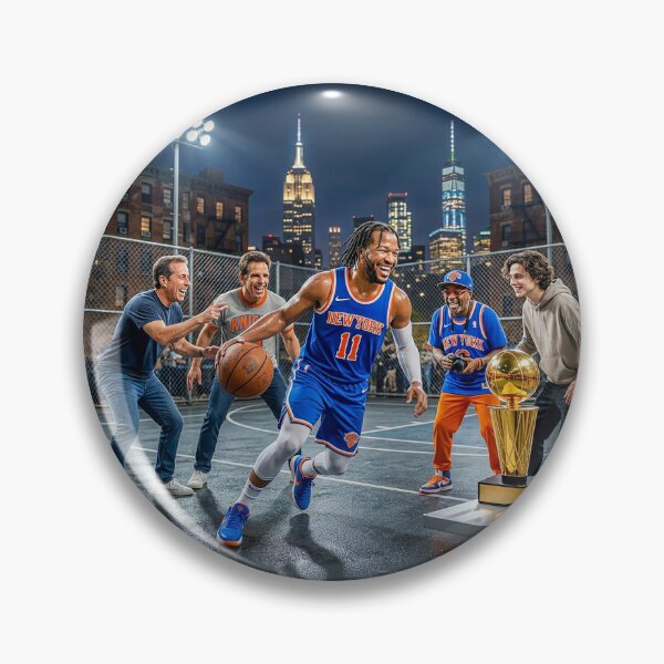 Item preview, Jalen Brunson Playing NYC Pick Up Basketball designed and sold by Home Decor Art.