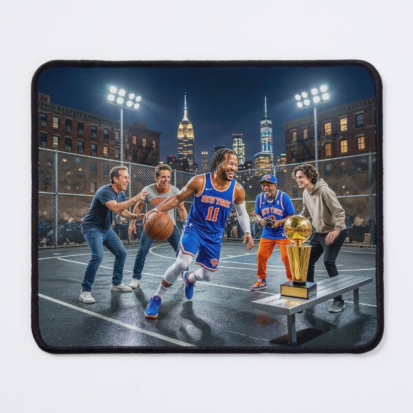 Item preview, Jalen Brunson Playing NYC Pick Up Basketball designed and sold by Home Decor Art.