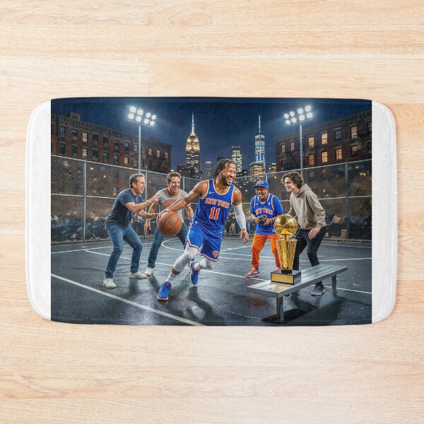 Item preview, Jalen Brunson Playing NYC Pick Up Basketball designed and sold by Home Decor Art.
