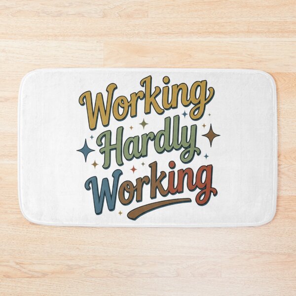 Item preview, Working Hardly Working Retro Style designed and sold by Ahmedsyde.