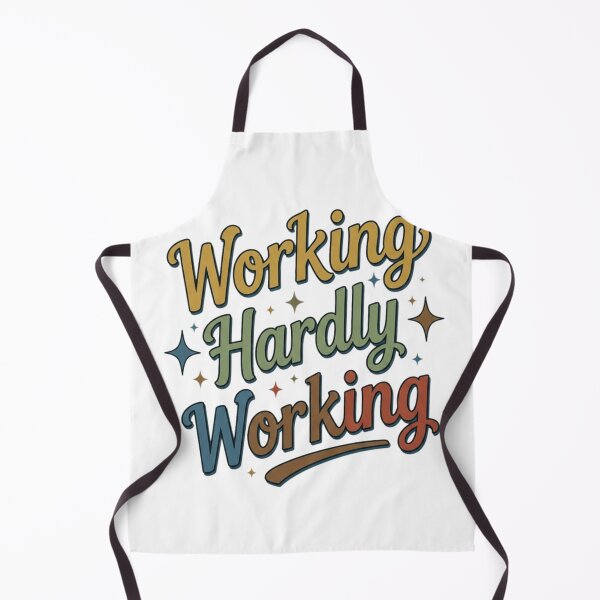 Item preview, Working Hardly Working Retro Style designed and sold by Ahmedsyde.