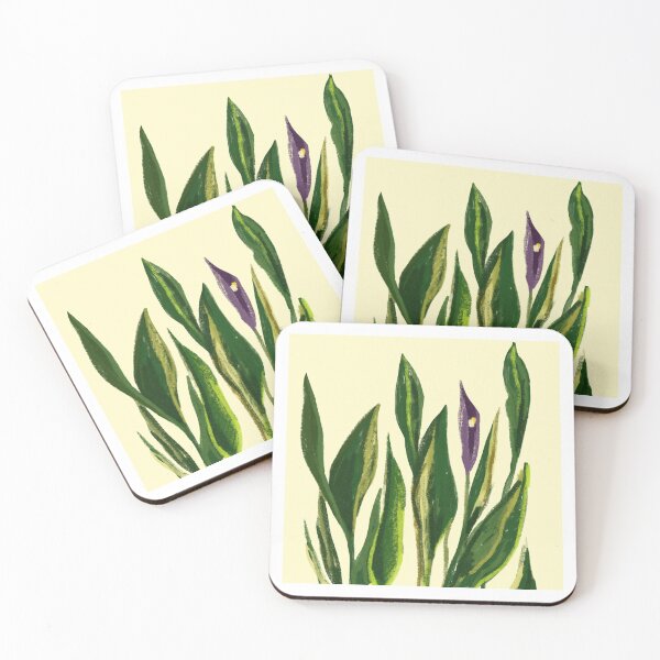 Item preview, Purple Calla Lily Among Green Leaves designed and sold by miromirr.