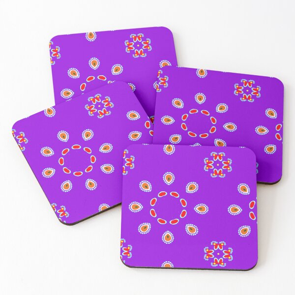 Item preview, Purple and Orange Geometric Mandala designed and sold by Tinsleybluebell.