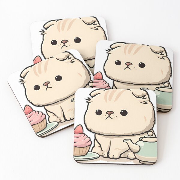 Item preview, Scottish Fold Tea Party designed and sold by pumsquare.