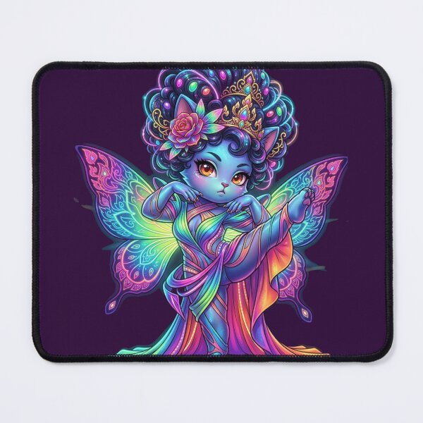 Item preview, Thai Fairy Neon Cat Goddess Art Toy Style designed and sold by ChaEmm_Studio.