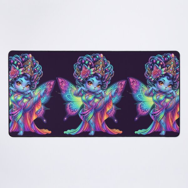 Item preview, Thai Fairy Neon Cat Goddess Art Toy Style designed and sold by ChaEmm_Studio.