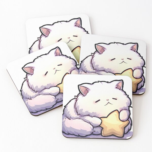 Item preview, Persian Cat Star Plushie designed and sold by pumsquare.
