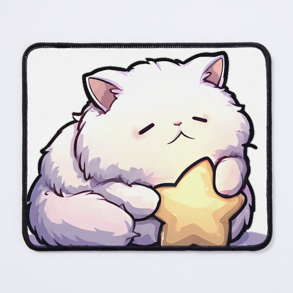 Item preview, Persian Cat Star Plushie designed and sold by pumsquare.