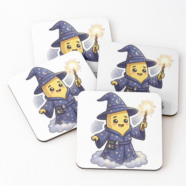 Item preview, Cute Banana Wizard Sticker | Magical Banana Character designed and sold by Tharaazu.
