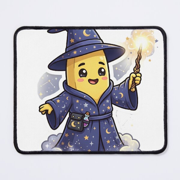 Item preview, Cute Banana Wizard Sticker | Magical Banana Character designed and sold by Tharaazu.