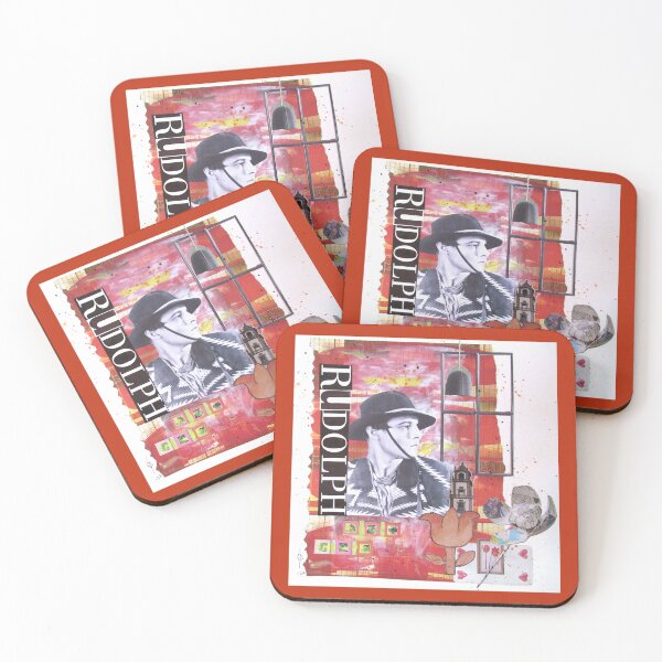 Item preview, Rudolph Valentino Profile designed and sold by collageDP.
