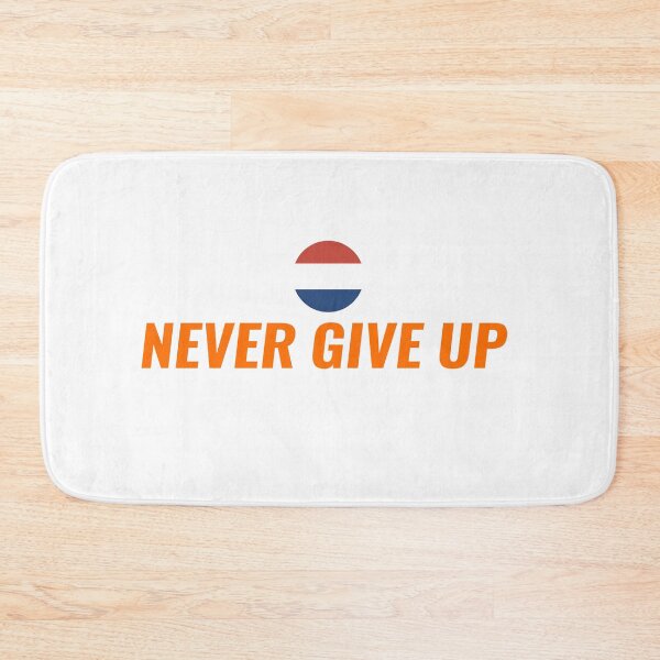 Item preview, NEVER GIVE UP T-Shirt – Dutch Oranje Fan Tee 2026 | Uncle Jichuan designed and sold by Uncle-Jichuan.