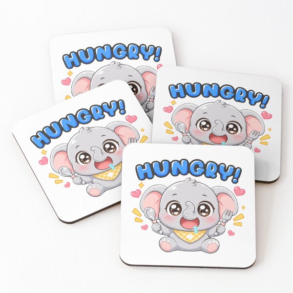Item preview, Hungry Elephant Animal Clipart designed and sold by KJackArtwork.