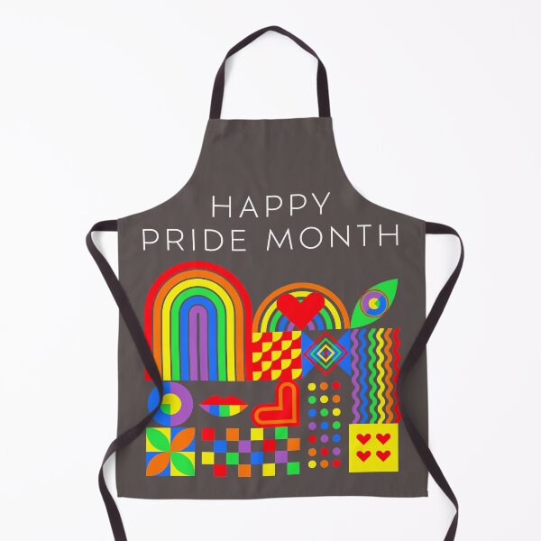 Item preview, Retro Rainbow Bauhaus Pride Month Geometric Abstract Art designed and sold by Fantabuloustef.