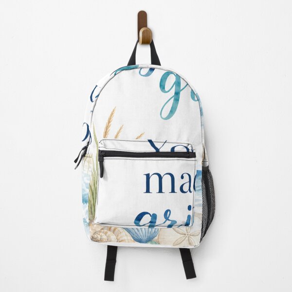Item preview, You Are Made of Grit and Grace Coastal Quote Sticker | Inspirational Beach Motivation Design for Women designed and sold by LoveNurseries.