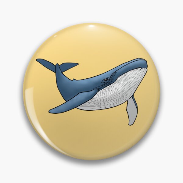 Item preview, Blue Whale Swimming Ocean Marine Life Simple Line Art designed and sold by ubborn.