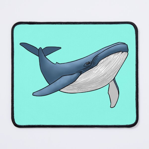 Item preview, Blue Whale Swimming Ocean Marine Life Simple Line Art designed and sold by ubborn.