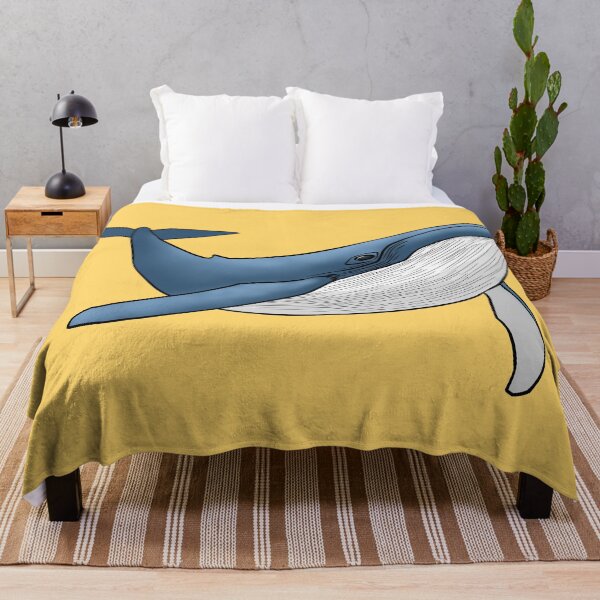 Item preview, Blue Whale Swimming Ocean Marine Life Simple Line Art designed and sold by ubborn.