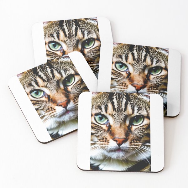 Item preview, Animals - Domestic Cat Portrait, Piercing Green Eyes and Hyper-realism designed and sold by DoodyPets.