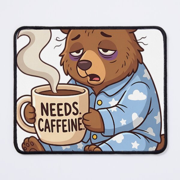 Item preview, First, coffee. Tired bear. Morning grouch. Sleep. designed and sold by Sabsll.