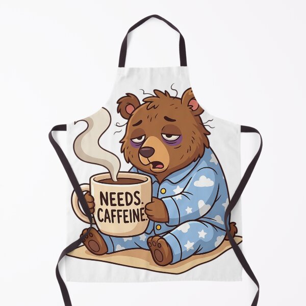 Item preview, First, coffee. Tired bear. Morning grouch. Sleep. designed and sold by Sabsll.
